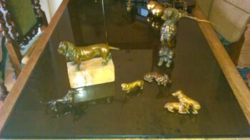 Dackel Teckel Bronze Figuren Sammlung abzugeben Sammler Skulptur Dekoration Hund schöne Rarität rar